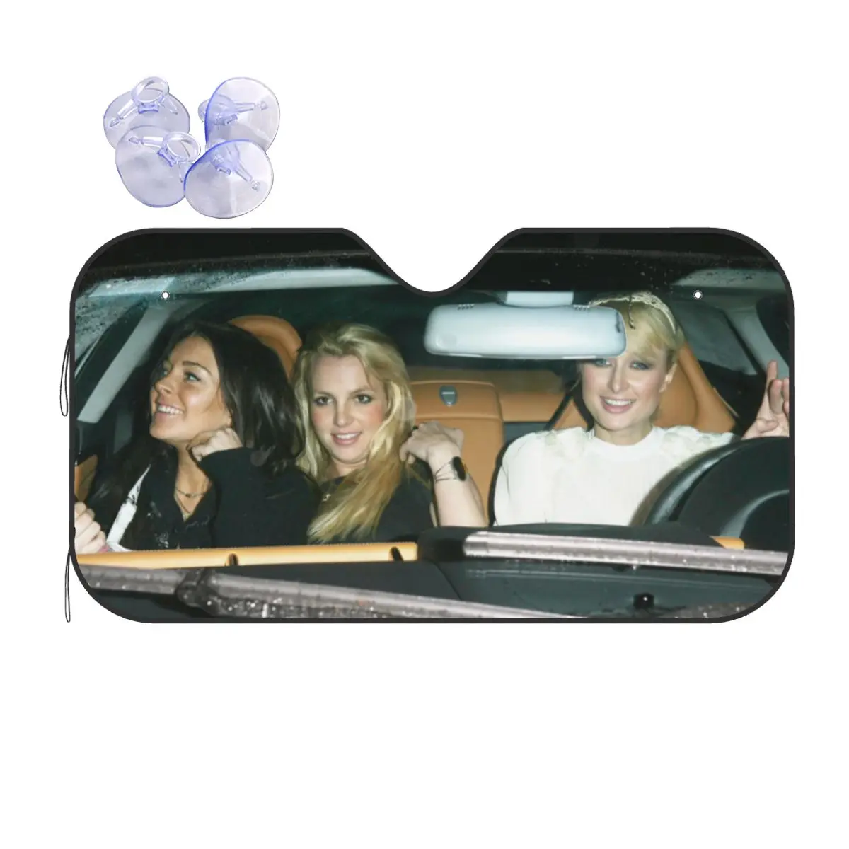 Paris Britney Lindsay Sun shade Windscreen Awesome Car Front Windshield ... - £18.88 GBP+