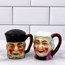 Vintage Colonial Man and Woman Salt and Pepper Shakers - $10.68