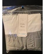 TL Care Crib Skirt Grey/white *NEW* aa1 - £11.28 GBP