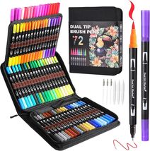 Multicolor Dual Tip Brush &amp; Fine Marker Set – Perfect for Adult Art Proj... - $49.45