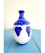 Hand Made Vase With Purple Grape Painting Made in Anacapri, Capri Italy - €21,13 EUR