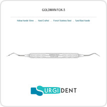 GOLDMAN-FOX 3 Curette &amp; Scalers Dental Instrument - £5.74 GBP