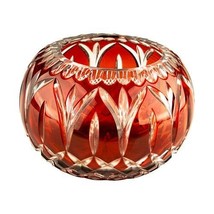 Cranberry Ruby Red Glass Candy Dish Bowl Unique Gift for Her - $128.70
