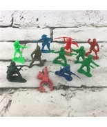 Vintage Mini Action Figures Assorted Lot Of 11 Cowboys Army Guys Plastic... - £7.81 GBP