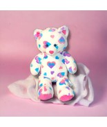 Hearts Plush Valentines BAB Build A Bear Pink Purple Blue Stuffed Animal... - £9.55 GBP