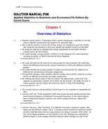 Solution Manual For Applied Statistics in Business and Economics7th Edit... - $17.99