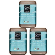 One With Nature 7Oz 3Pk Dead Sea Mud Soap with Argan Oil &amp; Shea Butter - Dead Se - £34.00 GBP