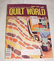 Quilt World June 1984 (Quilt Patterns, Quilt Photos, Quilt Design, Quilt Gossip) - £3.78 GBP