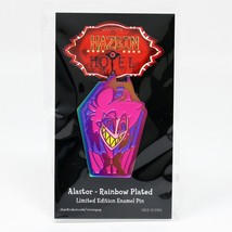 Hazbin Hotel Alastor Rainbow Plated Enamel Pin Figure Vivziepop Helluva Boss - £240.38 GBP