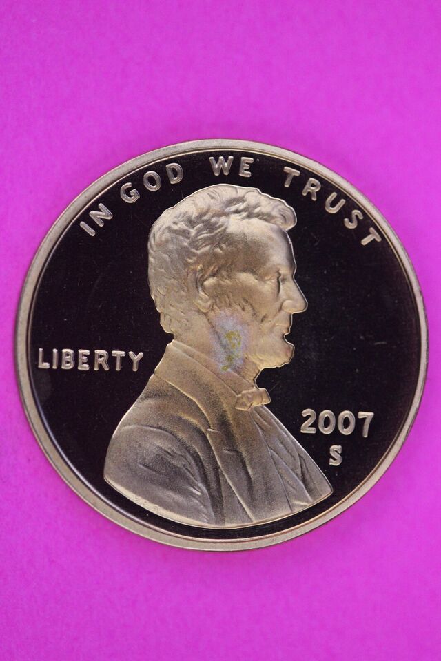 Gem Proof 2007 S Ultra Deep Cameo Lincoln Memorial Cent Same Coin In Pic... - $9.99
