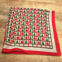 Vintage Mr Emperor Bandana Scarve Pears &amp; Apples Made In Italy - £18.96 GBP