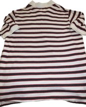 ROCAWEAR Black/redAnd White Striped Polo Style Short Sleeved Shirt 2xl - £7.57 GBP
