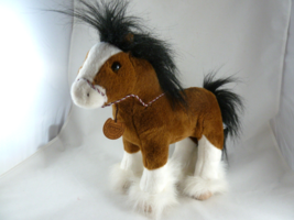 BREYER Soft Plush Stuffed Clydesdale Horse 11&quot;W X 4&quot;D X 10&quot;H - £14.75 GBP