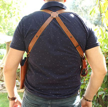 Fits SR 1911 Ruger 45 ACP 9/45 With Rail 4.25”BBL Leather Shoulder Holster #7391 image 6