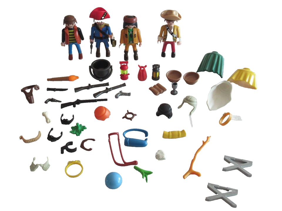 Mostly Vintage GEOBRA PLAYMOBIL Mixed Lot Figures Accessories Robe Hat B... - $20.90