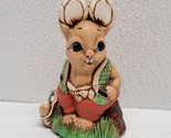 Woodlander Paul Hand Painted Stoneware Bunny Rabbit Mereside England Fig... - $14.75