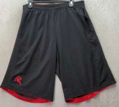 AND1 Activewear Shorts Men&#39;s Large Black Mesh Basketball Polyester Elast... - $18.46