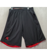 AND1 Activewear Shorts Men&#39;s Large Black Mesh Basketball Polyester Elast... - £14.50 GBP