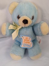 Bantam Blue Bear Plush Musical Head Moves 10 Inch What the World Needs N... - £39.27 GBP