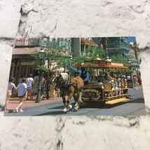 Vintage Postcard Walt Disney World Trolly Ride Down Main Street Unposted - £7.77 GBP