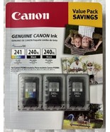 Canon 240XL Black PG-240XL &amp; 241 Color CLI-241 5206B001 5206B001 &amp; 5209B001 - $64.98