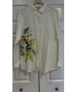 Tommy Bahama Ladies Floral Tropical Linen Top Size Large Cascade Botanic... - $33.61