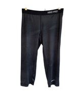 Nike Pro Dri Fit Capri Fitted Leggings Womens Size Medium Pants Black Pr... - €6,96 EUR