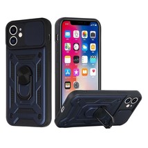 ELITE Camera Push Magnetic Ring Stand Hybrid Case Cover Blue For iPhone 11 - £6.84 GBP