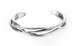 Paparazzi Plait Tectonics Silver Bracelet - New - $4.50