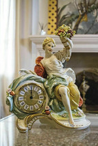 Porcelain Principe Figurine Lady With Horn Of Plenty Handmade Italy New - $940.50