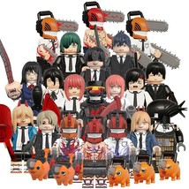 20pcs Chainsaw Man Minifigures Collection Denji Makima Power Reze Asa - £30.41 GBP