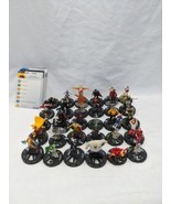 Lot Of (30) Wizkids Marvel DC Heroclix Commons Uncommons Wizkids With Cards - £23.29 GBP