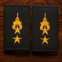Lieutenant Colonel, Lt.Col. Rank Royal Thai Army Shoulder Boards Fabric Pair - $37.40