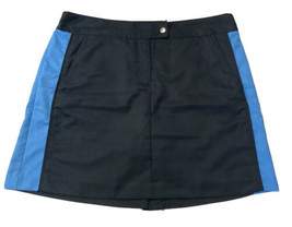 Womens Izod XFG Cool FX Black Blue Golf Skirt Skort Sz 12 Zipper Front Closure - £13.97 GBP