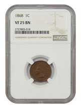 1868 1C NGC VF25 - £111.74 GBP