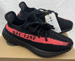 Adidas Yeezy Boost 350 V2 Core Black Red BY9612 Kanye West Shoes Men&#39;s S... - $314.81
