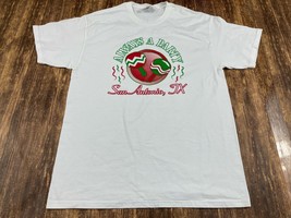 VTG San Antonio, TX “Always a Party” Men’s White T-Shirt - Large - $4.00