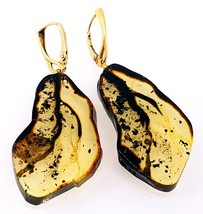 Natural Baltic Amber Earrings - Certified Baltic Amber - £57.75 GBP