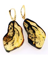 Natural Baltic Amber Earrings - Certified Baltic Amber - £58.01 GBP
