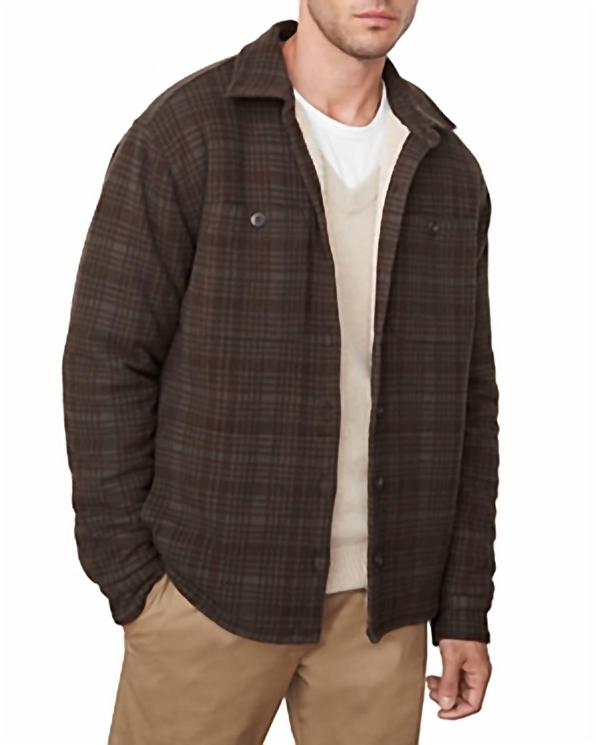 Vince plaid sherpa shirt jacket size XL - $151.47
