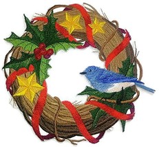 BeyondVision Custom Christmas Wreaths with Color of Nature [Blue Bird Wreath ] E - £28.34 GBP