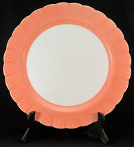 Vintage Macbeth Evans Cremax Bordette 12” Pink Chop Plate Cake Plate - £20.82 GBP