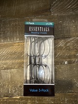 Essentials Men’s Reading Glasses 3 Pack 1.75 - $29.58