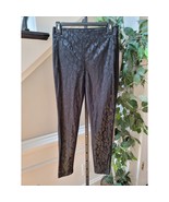 White House Black Market Skinny Pants Women&#39;s 0 Black Jacquard Stretch S... - $513.08 MXN