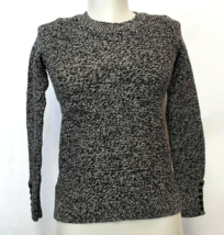 Ann Taylor Loft Pullover Sweater Black marled Womens Petite size 2XS - £9.39 GBP