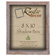 8x10 -3&quot; deep Rustic Barn Wood Collectible Shadow Box - £25.01 GBP