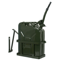 Jerry Can With Holder 20L Liter 5 Gallons Steel Tank Gasoline High Quality - £70.78 GBP