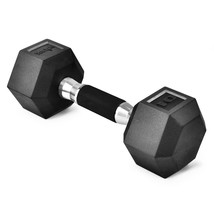 Yes4All Hex Dumbbell Rubber Grip - Premium heavy weight Dumbbell - 10lbs - £25.27 GBP