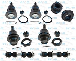 8 Pcs Front Upper Lower Ball Joints Sway Bar Link For Nissan Frontier SC SE 3.3L - £73.34 GBP