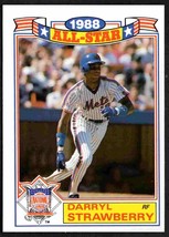 New York Mets Darryl Strawberry 1989 Topps Glossy All Star Insert #19 nr mt !  - £0.39 GBP